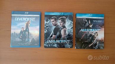 3 Blu ray triologia Divergent