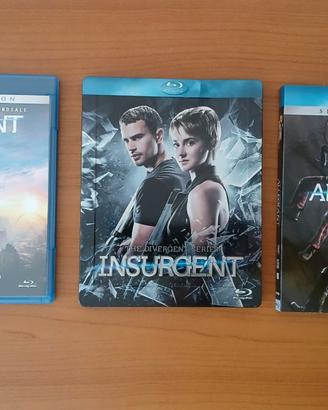 3 Blu ray triologia Divergent