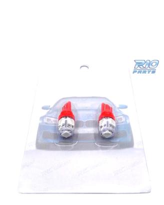 LAMPADINA LED ROSSA W5W T10