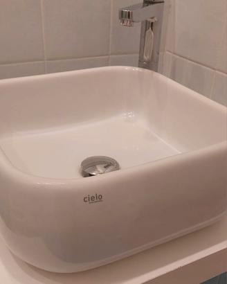 Lavabo da Appoggio Cielo con Rubinetto Nobili