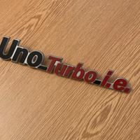 Fregio Scritta Fiat Uno Turbo iE ORIGINALE