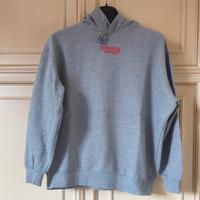 Felpa con cappuccio oversize Stranger things grigi