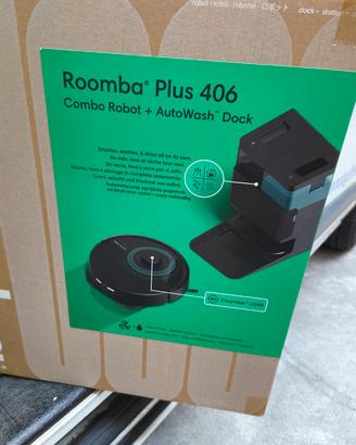 Robot aspirapolvere/lava/asciuga ROOMBA PLUS 406 