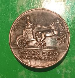 TAG EMBLEMA HAYES BODY CORPORATION AUTO 1930/31