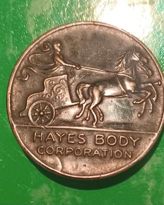TAG EMBLEMA HAYES BODY CORPORATION AUTO 1930/31