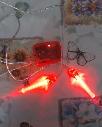 Luci intermittenti a led rosse