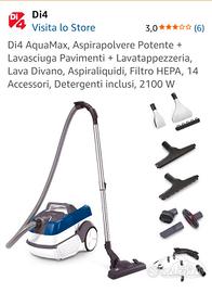 Di4 AquaMax Aspirapolvere Lavasciuga Pavimenti