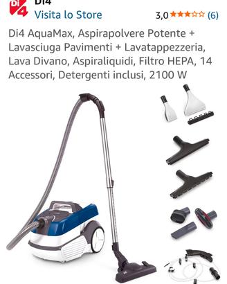 Di4 AquaMax Aspirapolvere Lavasciuga Pavimenti