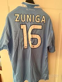 Maglia calcio Zuniga Napoli firmata. Nuova.