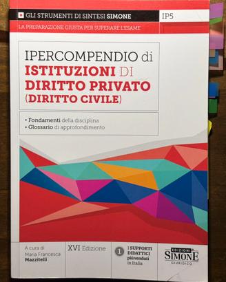 Ipercompendio di diritto privato (civile) - Simone