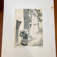 coppia di serigrafie su seta firmate D'Amico 