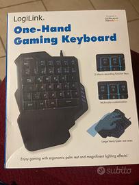 Tastiera gaming Logilink a una mano