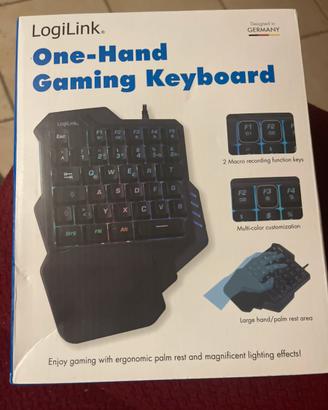 Tastiera gaming Logilink a una mano