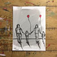 Scalf Matt 9x12 Famiglia Bambini opera unica