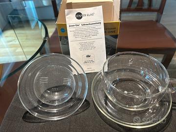 Tazza Teiera Jenaer Glas