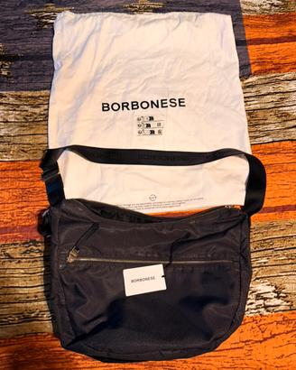 Borsa Tracolla BORBONESE Luna Bag in Nylon Nero
