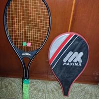 racchetta in alluminio con custodia