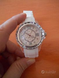 Orologio cronografo donna bianco