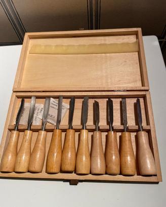 set  scalpellini e frese per legno