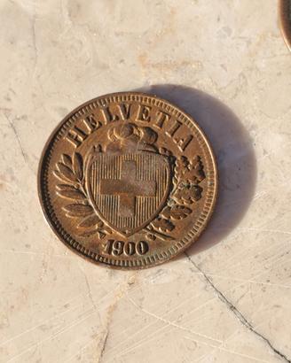2 rappen Svizzera 1900 B