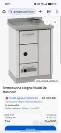termocucina a legna De Manincor - perfettamente fu