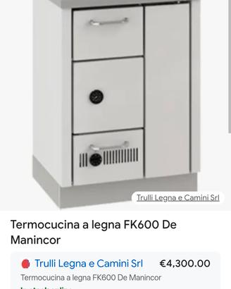 termocucina a legna De Manincor - perfettamente fu