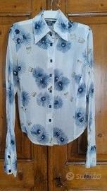 Camicia Gas Blue Jeans fantasia taglia XS