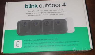 4 telecamere di videosorveglianza Blink, nuove