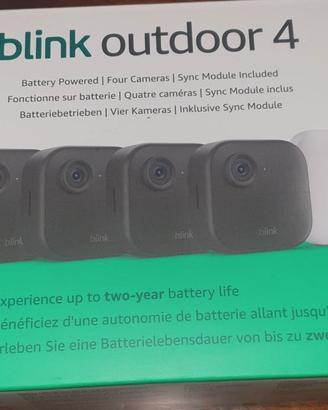 4 telecamere di videosorveglianza Blink, nuove