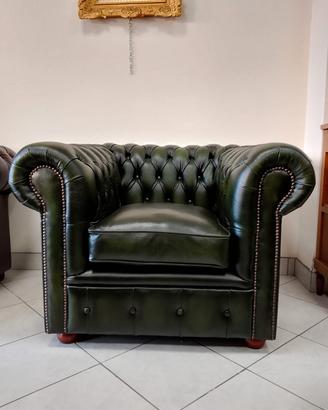 poltrona chesterfield chester club nuova verde 