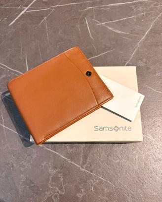 Portafoglio Samsonite in vera pelle nuovo