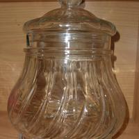 Vaso in vetro con coperchio per dolciumi negozio