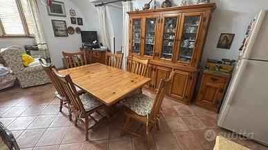 Soggiorno rustico pino massello