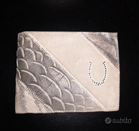 Portafoglio Enrico Coveri Patchwork in Vera Pelle 