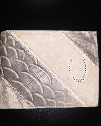 Portafoglio Enrico Coveri Patchwork in Vera Pelle 