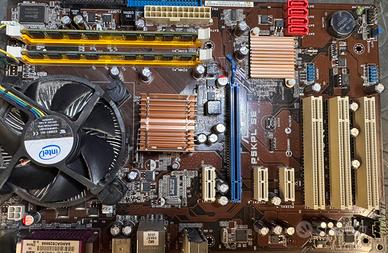 Asus P5KPL-SE + cpu intel E5200 + 4gb di ram