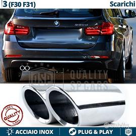 TERMINALI Scarico Cromati per BMW Serie 3 F30 F31