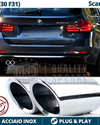 TERMINALI Scarico Cromati per BMW Serie 3 F30 F31