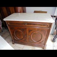 N. 2 COMO’ CON LASTRA DI MARMO BIANCO DI CARRARA