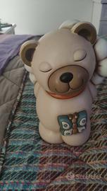 Teddy Belen con scatola e segni di appoggio