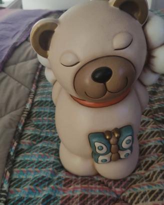 Teddy Belen con scatola e segni di appoggio