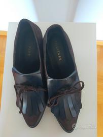 scarpe mocassino con tacco