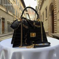 borsa elegante in pelle