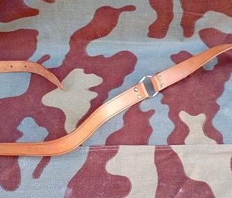 Cintura cuoio militare con anello  cm 105