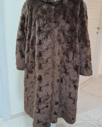 cappotto in pelliccia sintetica 