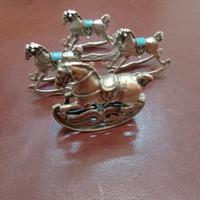 CAVALLUCCI DA COLLEZIONE ARGENTO 800