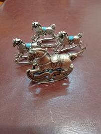 CAVALLUCCI DA COLLEZIONE ARGENTO 800