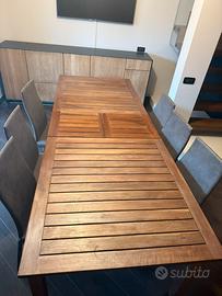 Tavolo teak allungabile