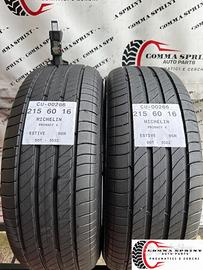 2 PNEUMATICI 215/60 R16 MICHELIN ESTIVE 80%