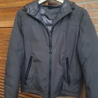 Giacca uomo grigia con cappuccio